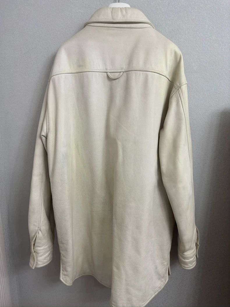Maison Margiela White Leather Jacket by Maison Margiela Size US M / EU 48-50 / 2 - 2 Thumbnail
