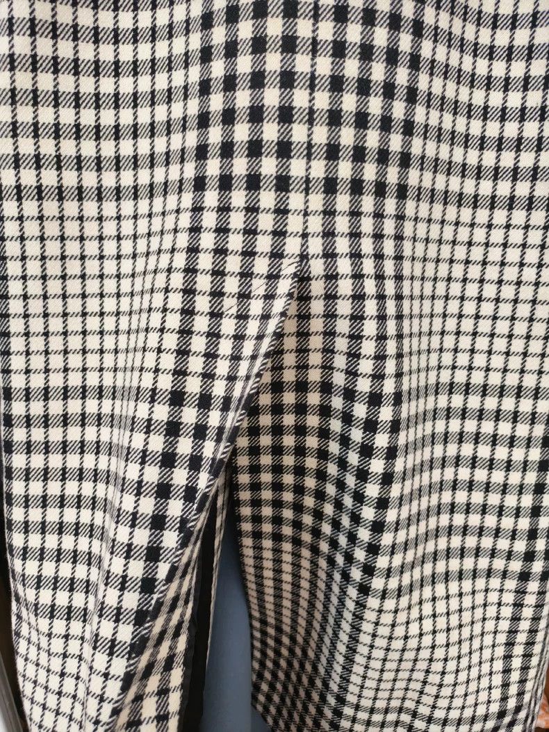 Maison Margiela Black and White Check Wool Coat Size US M / EU 48-50 / 2 - 8 Thumbnail