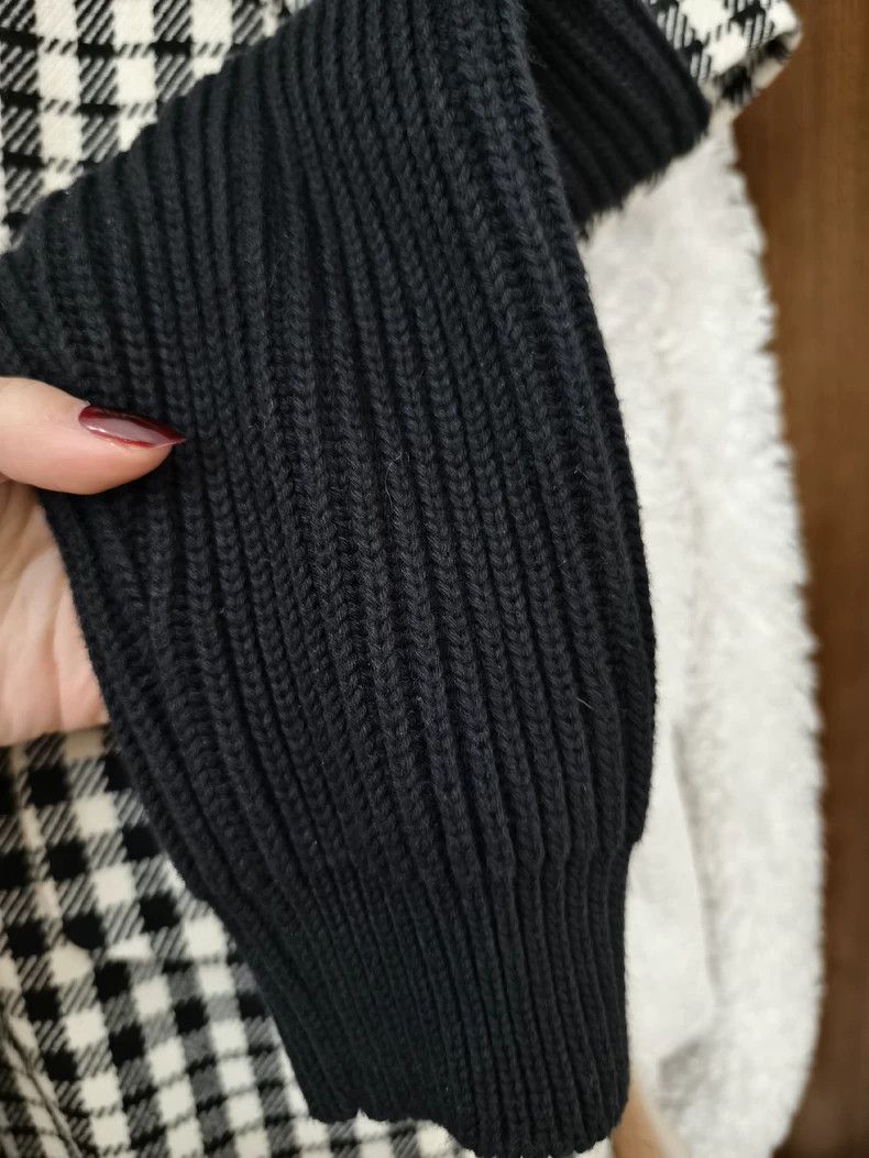 Maison Margiela Black and White Check Wool Coat Size US M / EU 48-50 / 2 - 6 Thumbnail