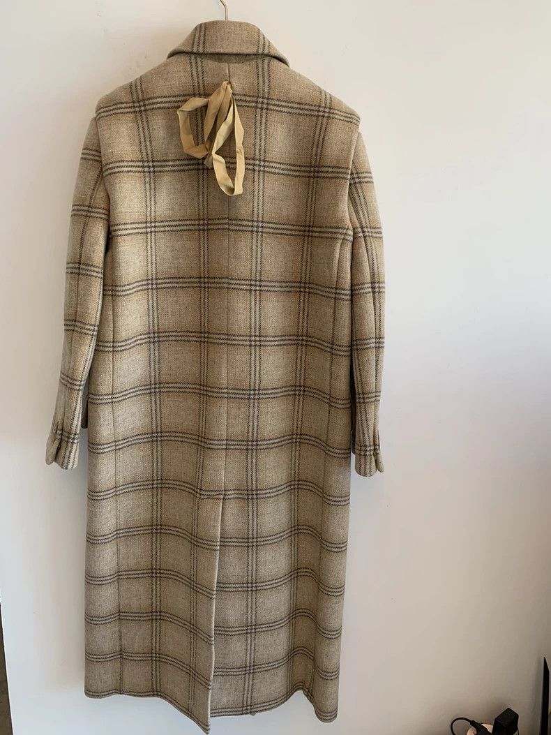 Maison Margiela MM6 Maison Margiela Wool Plaid Overcoat Size US XS / EU 42 / 0 - 2 Thumbnail