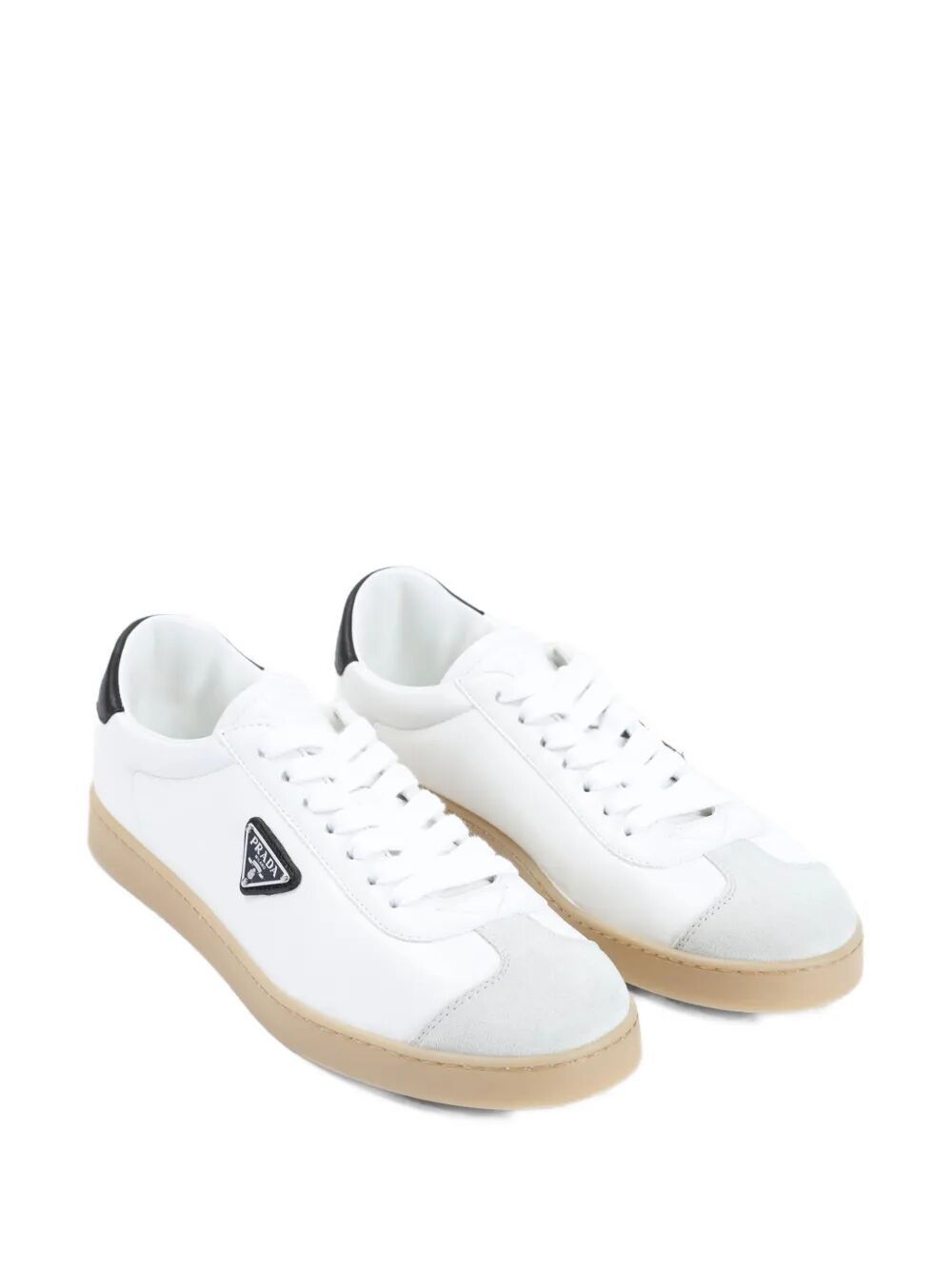 Prada LANE LEATHER SNEAKERS Size US 8.5 / EU 41-42 - 2 Thumbnail