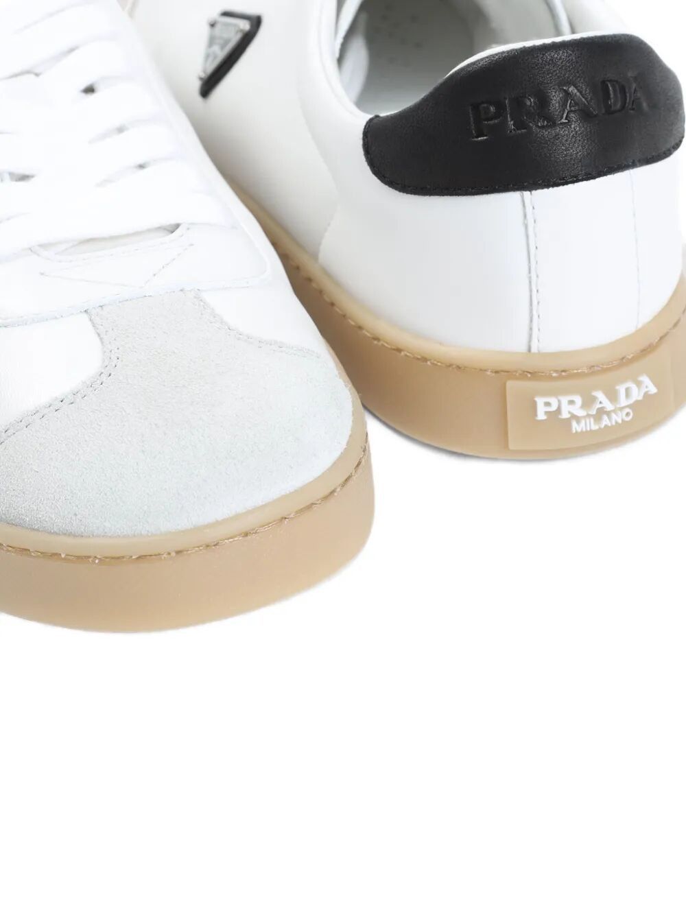 Prada LANE LEATHER SNEAKERS Size US 8.5 / EU 41-42 - 4 Thumbnail