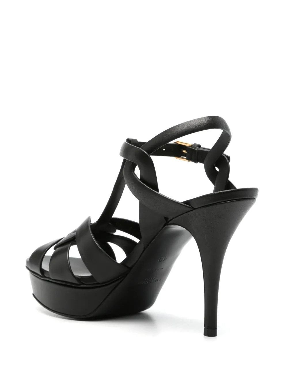 Saint Laurent Paris TRIBUTE PLATFORM SANDALS IN SMOOTH LEATHER Size US 6 / IT 36 - 3 Thumbnail