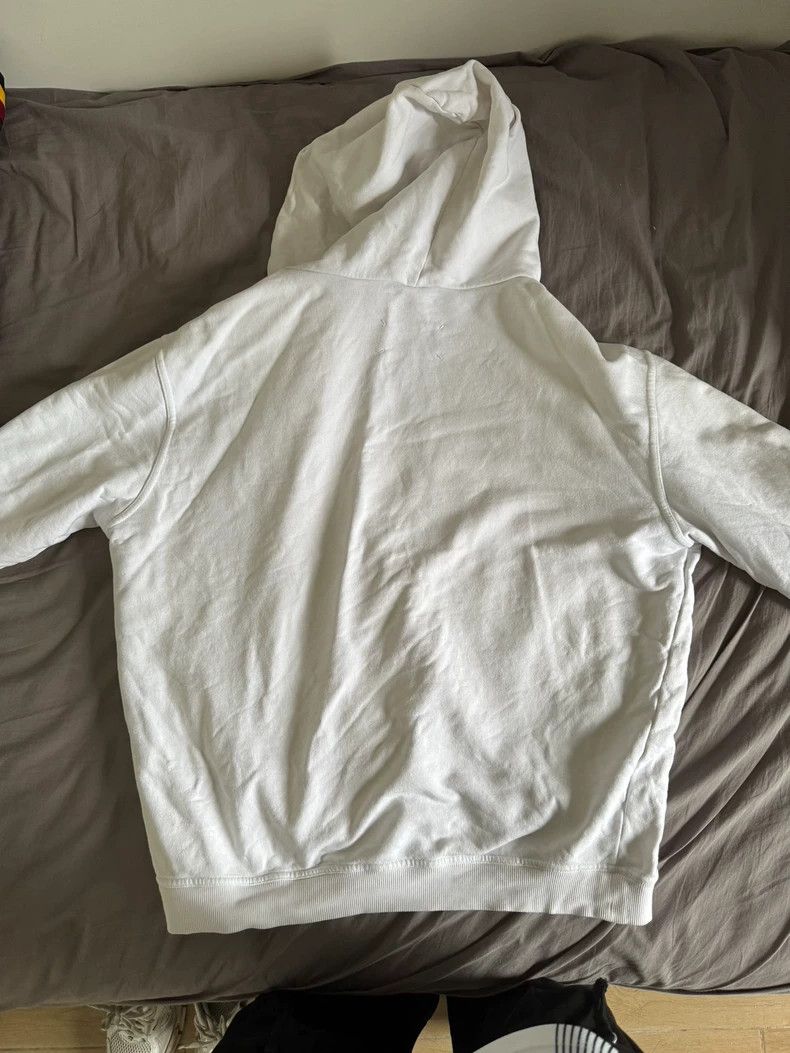 Maison Margiela Maison Margiela White Hooded Sweatshirt Size US L / EU 52-54 / 3 - 3 Thumbnail