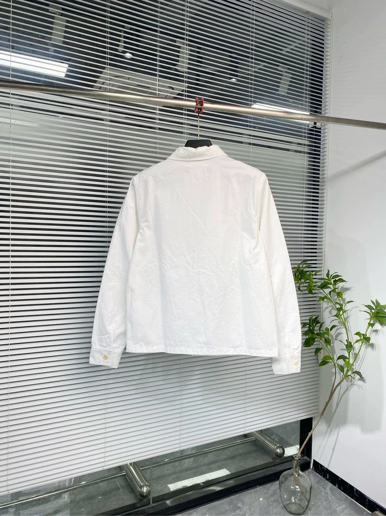 Maison Margiela Maison Margiela White Denim Shirt Jacket Size US L / EU 52-54 / 3 - 2 Thumbnail