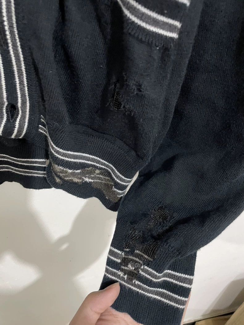 Maison Margiela Maison Margiela Distressed Cardigan Knitwear Size US L / EU 52-54 / 3 - 6 Thumbnail