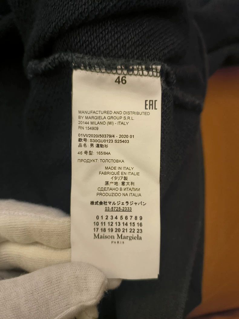 Maison Margiela Maison Margiela Black Hoodie with Logo Size US L / EU 52-54 / 3 - 7 Thumbnail