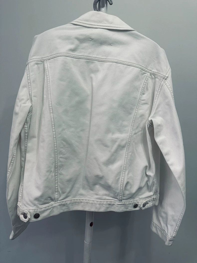 Maison Margiela Maison Margiela White Long Sleeve Denim Jacket Size US M / EU 48-50 / 2 - 2 Thumbnail
