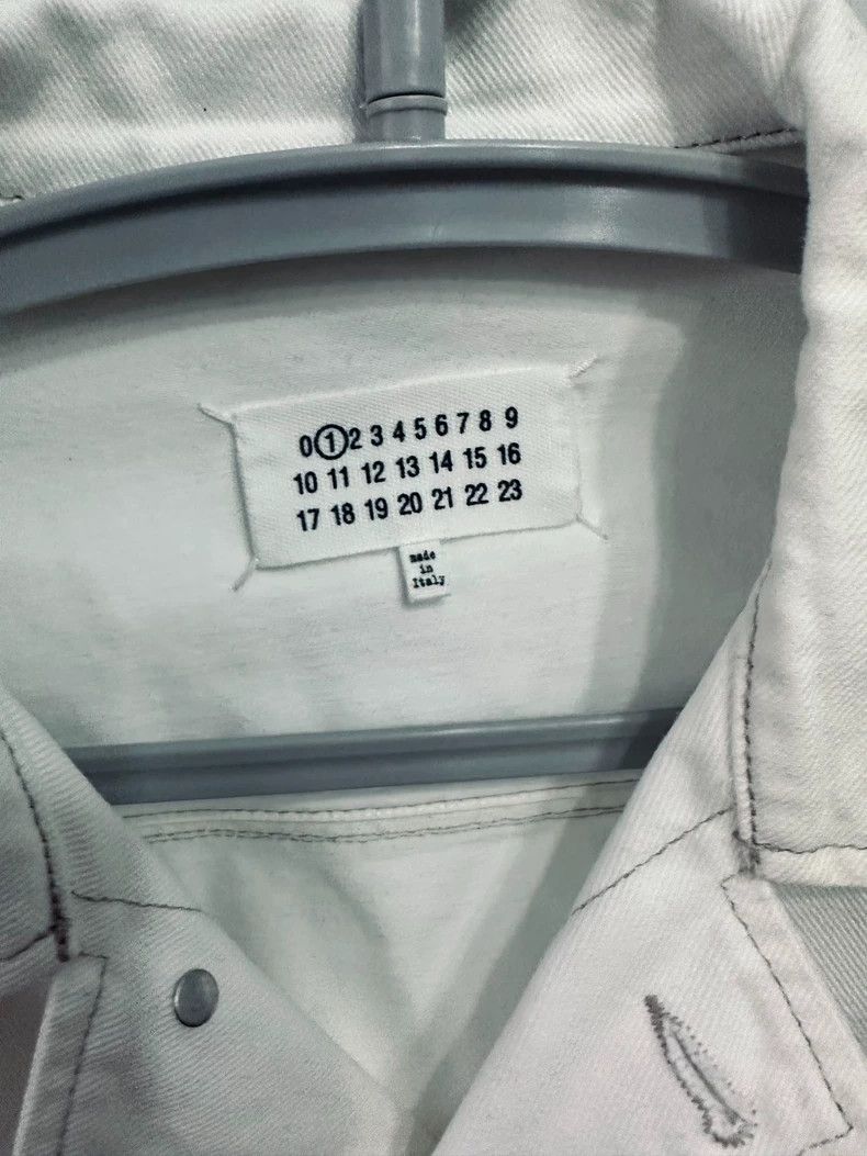 Maison Margiela Maison Margiela White Long Sleeve Denim Jacket Size US M / EU 48-50 / 2 - 3 Thumbnail