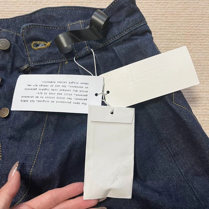 Maison Margiela Maison Margiela Wide-Leg Denim Trousers Size US 36 / EU 52 - 4 Thumbnail