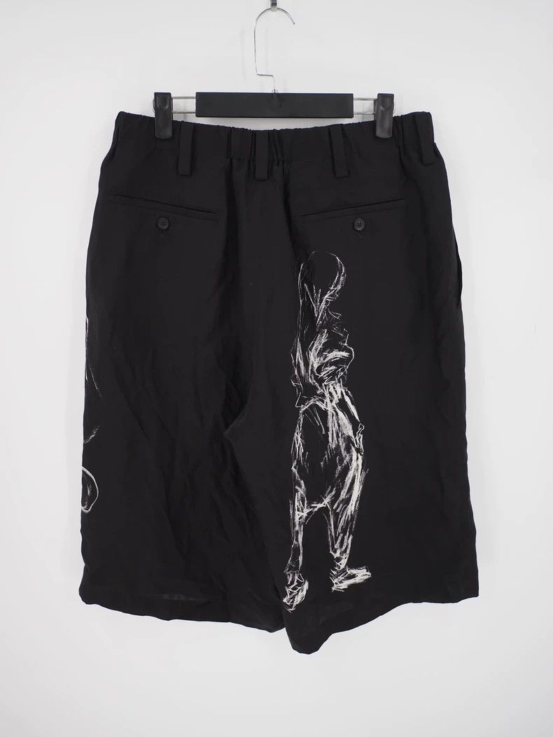 Yohji Yamamoto Yohji Yamamoto Abstract-Print Silk Shorts Size US 31 - 2 Thumbnail