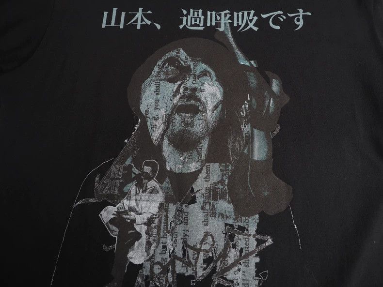 Yohji Yamamoto Black Print Long Sleeve Shirt Size US M / EU 48-50 / 2 - 5 Thumbnail