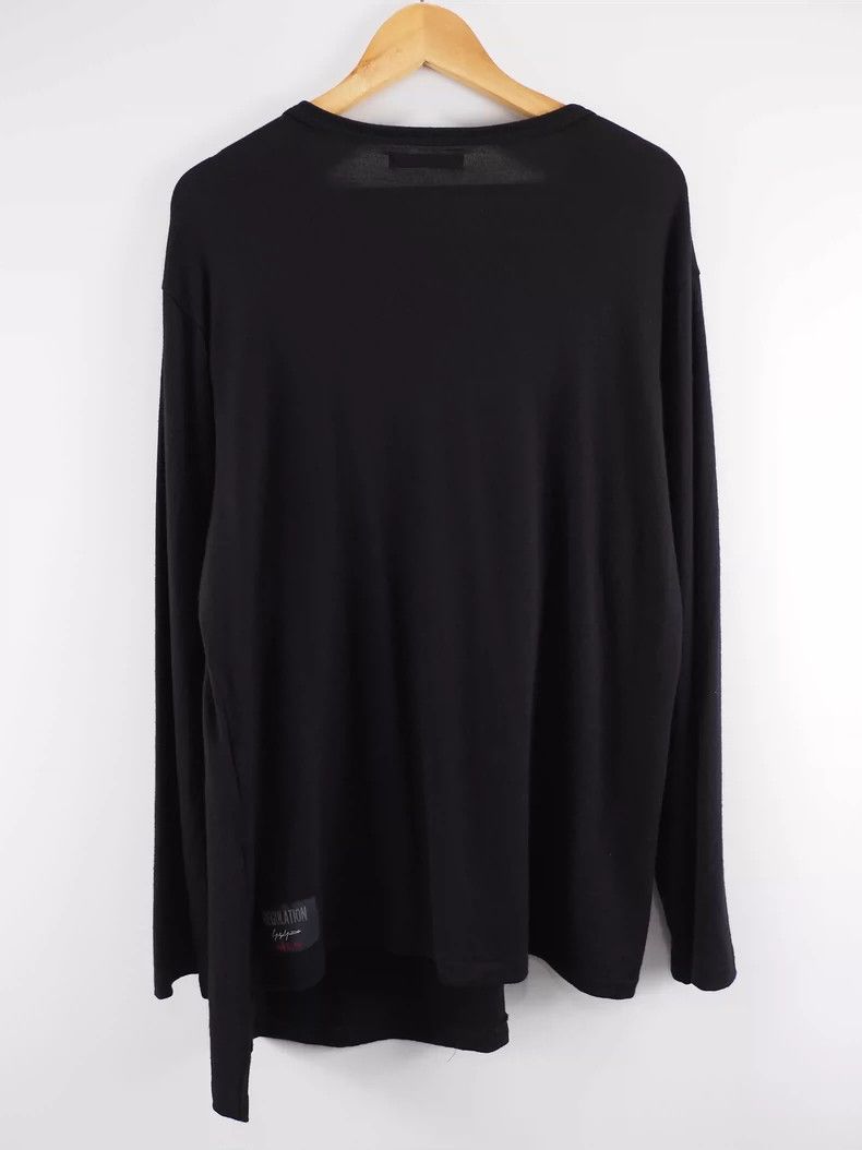 Yohji Yamamoto Black Wool Long Sleeve Top by Yohji Yamamoto Size US M / EU 48-50 / 2 - 3 Thumbnail