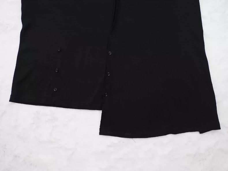 Yohji Yamamoto Black Wool Long Sleeve Top by Yohji Yamamoto Size US M / EU 48-50 / 2 - 4 Thumbnail