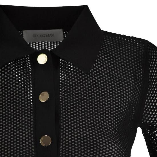 Sportmax SPORTMAX Women Polo Shirts 2512361012600 BLACK Size M / US 6-8 / IT 42-44 - 4 Thumbnail