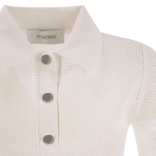 Sportmax SPORTMAX Women Polo Shirts 2512361012600 WHITE Size M / US 6-8 / IT 42-44 - 4 Thumbnail