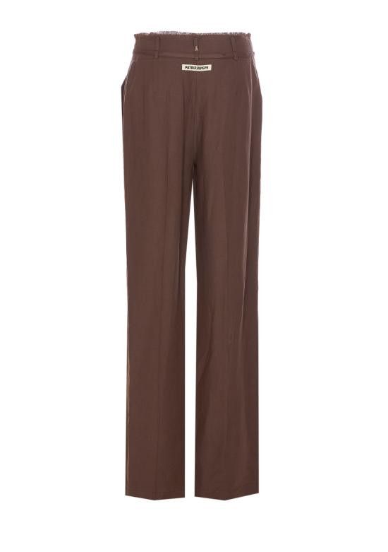 Patrizia Pepe PATRIZIA PEPE Women Straight Pants 2P1659 A052B825 Brown Size 30" / US 8 / IT 44 - 2 Thumbnail