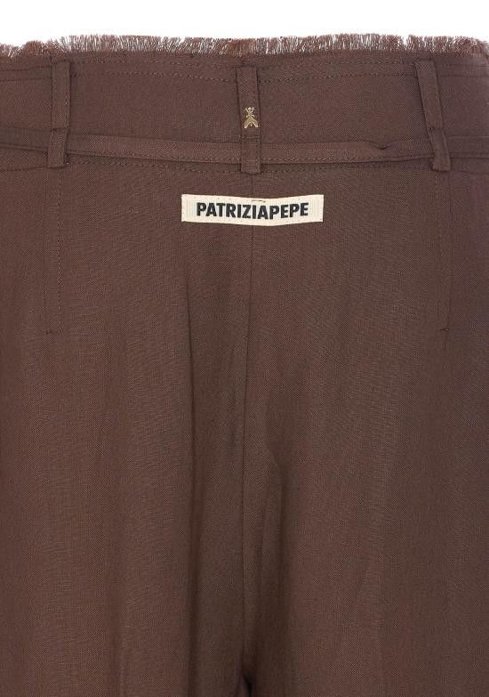 Patrizia Pepe PATRIZIA PEPE Women Straight Pants 2P1659 A052B825 Brown Size 30" / US 8 / IT 44 - 3 Thumbnail