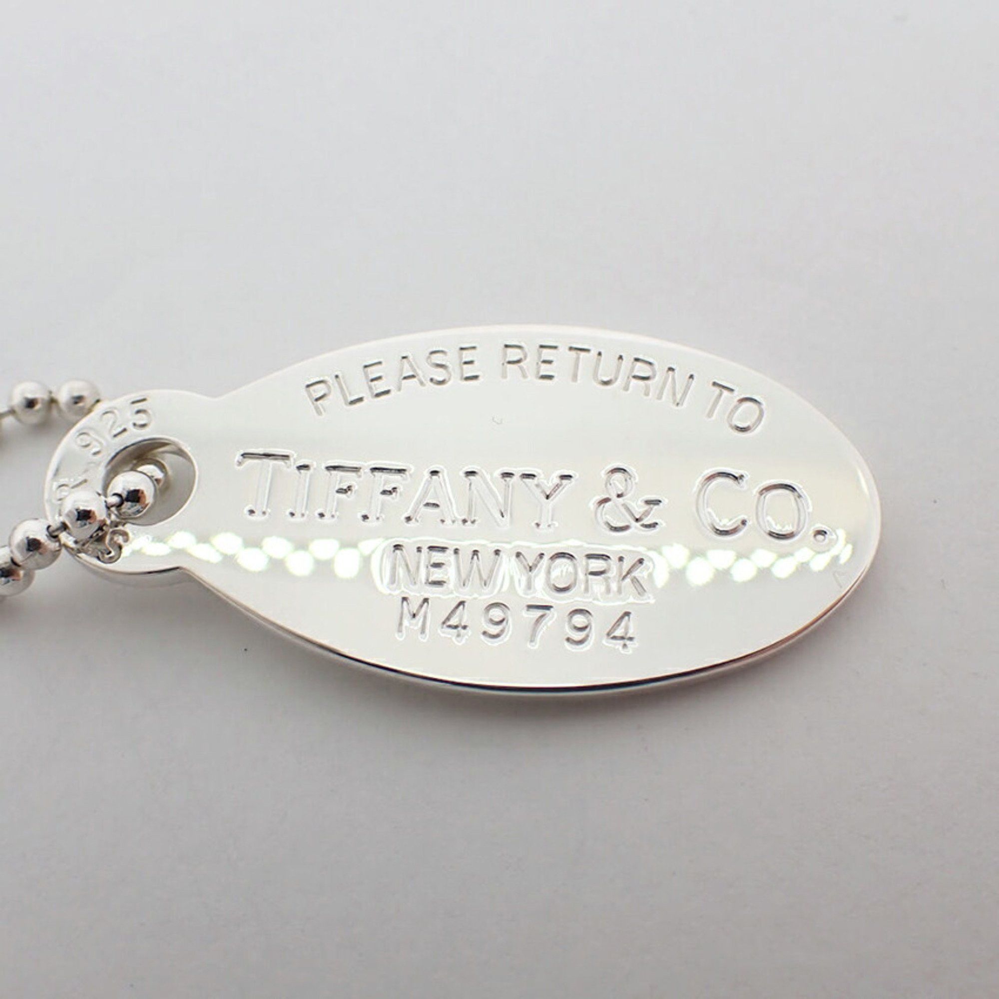 Tiffany & Co. Tiffany & Co Oval Tag Necklace necklace Size ONE SIZE - 3 Thumbnail