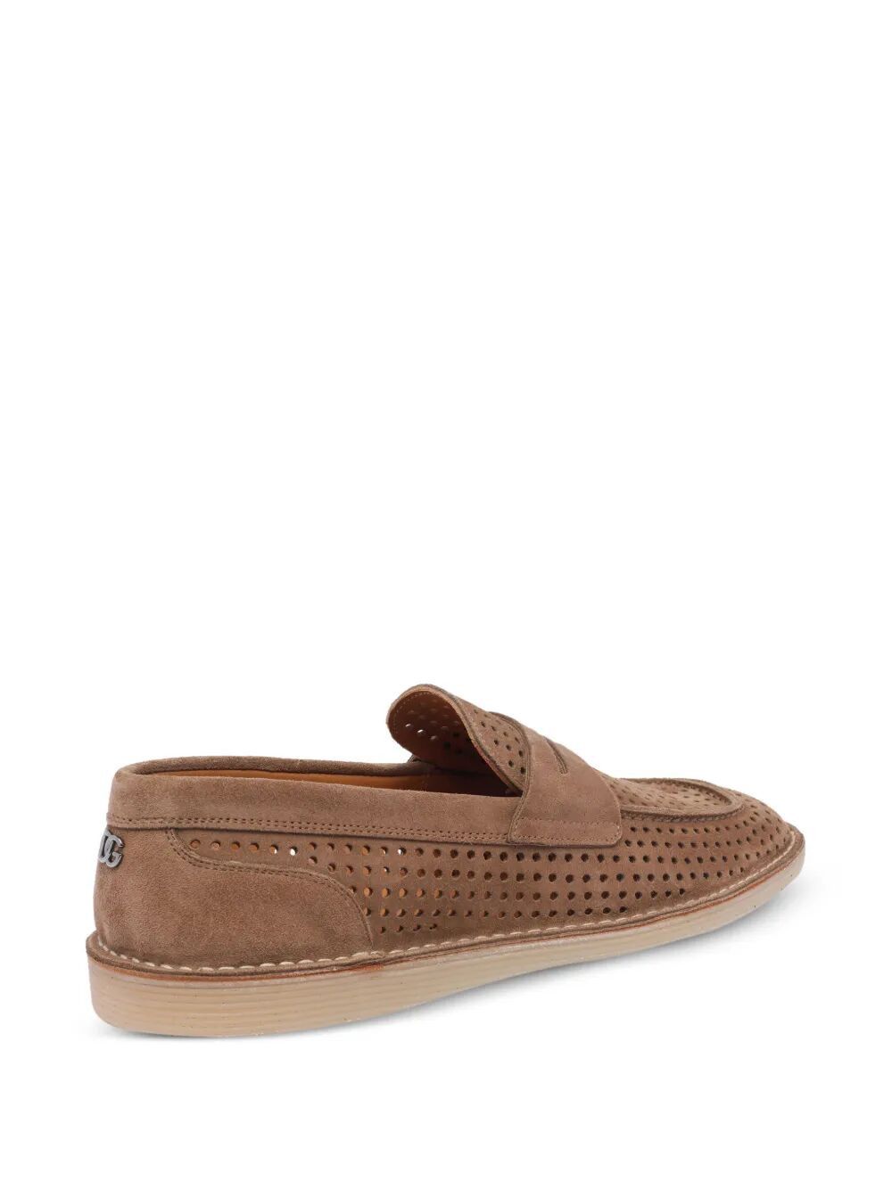 Dolce & Gabbana NEW FLORIO PERFORATED SUEDE LOAFERS Size US 10 / EU 43 - 3 Thumbnail