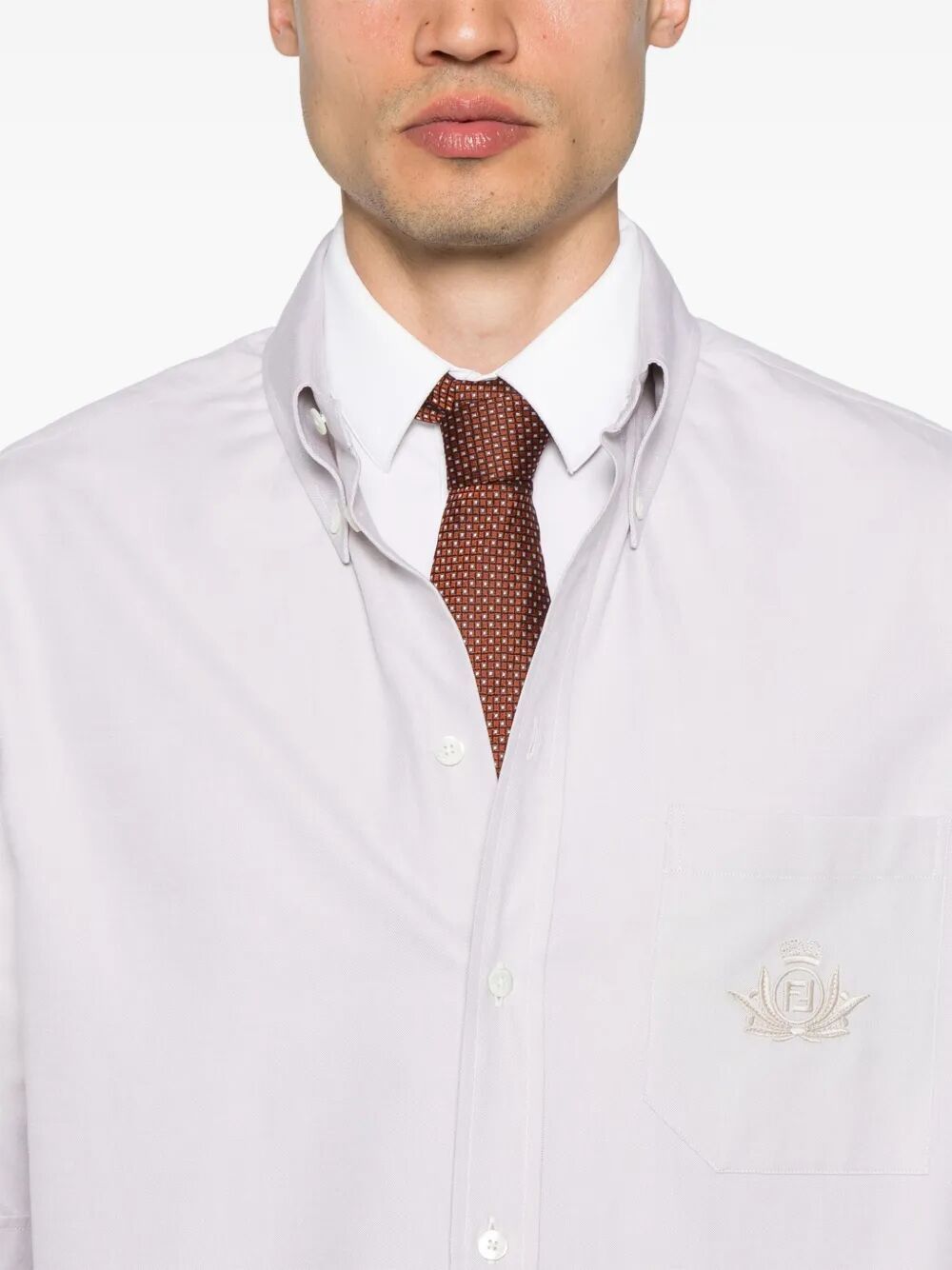 Fendi FENDI CREST OXFORD COTTON SHIRT Size US L / EU 52-54 / 3 - 4 Thumbnail