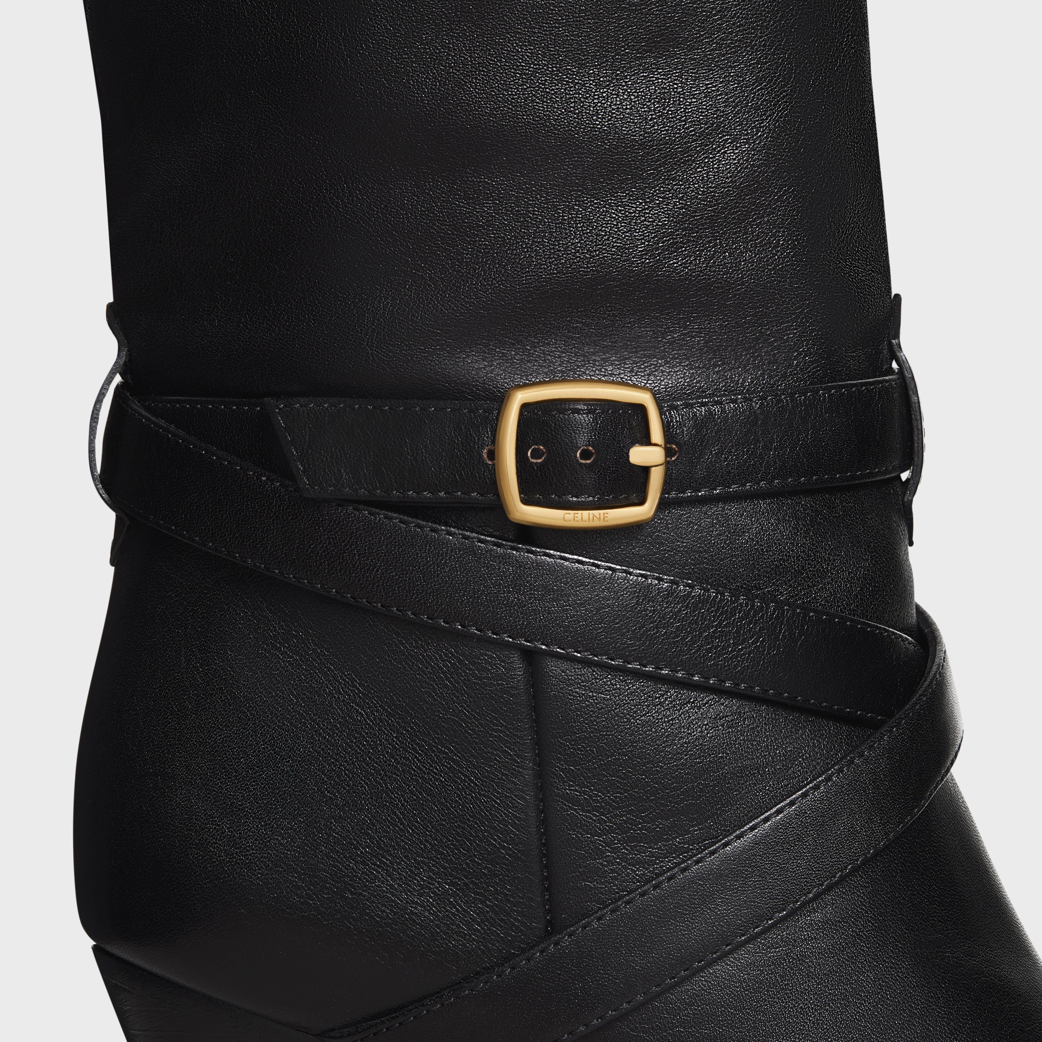 Celine HIGH SLOUCHY BUCKLE BOOT CELINE WILTERN in CALFSKIN Size US 5 / IT 35 - 4 Thumbnail