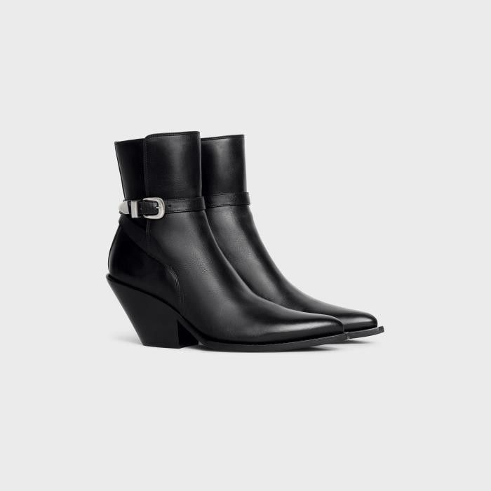 Celine Jodhpur Boot Joan in Calfskin Black Size US 7 / IT 37 - 2 Thumbnail