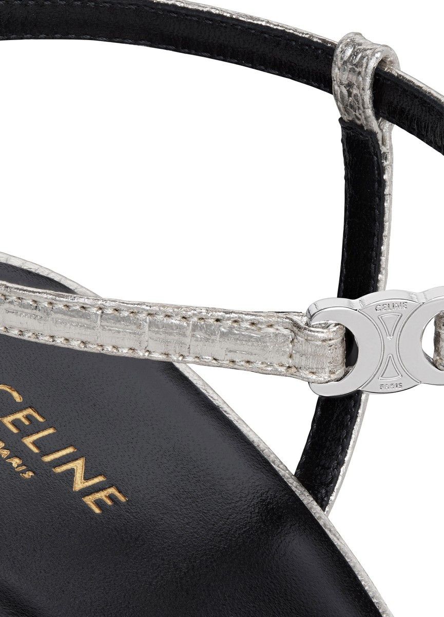 Celine Celine Soir in Lizard Stamped Metalized Calfskin Size US 5 / IT 35 - 5 Thumbnail