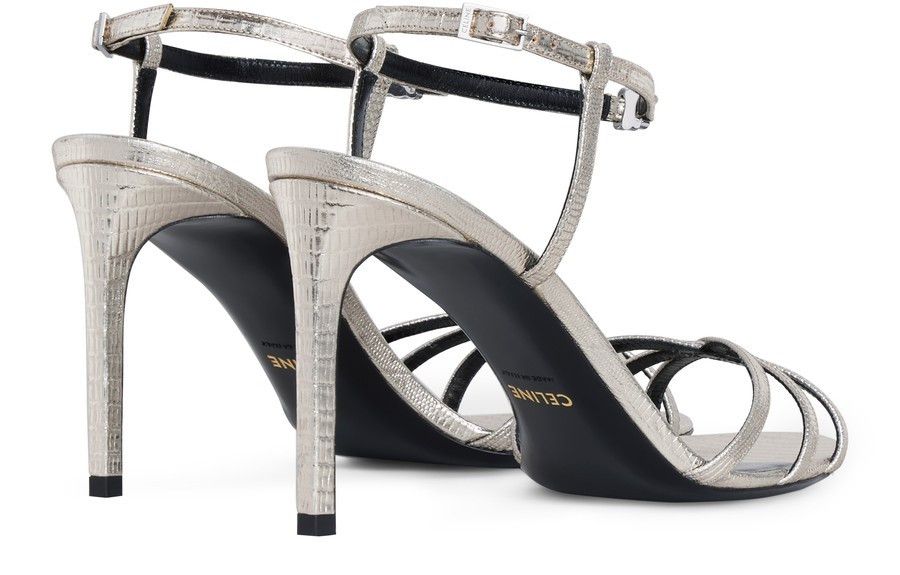 Celine Celine Soir in Lizard Stamped Metalized Calfskin Size US 9 / IT 39 - 3 Thumbnail