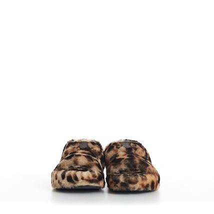 Celine Triomphe Fur Slides in Shearling Leopard Size US 8 / IT 38 - 3 Thumbnail
