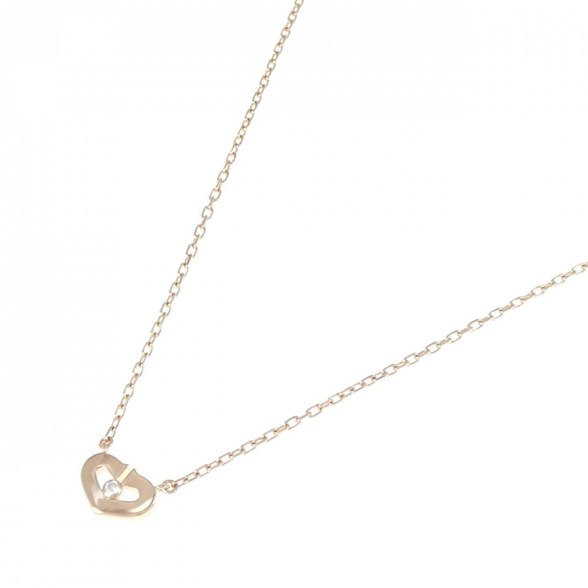 Cartier Cartier C heart necklace Size ONE SIZE - 3 Thumbnail