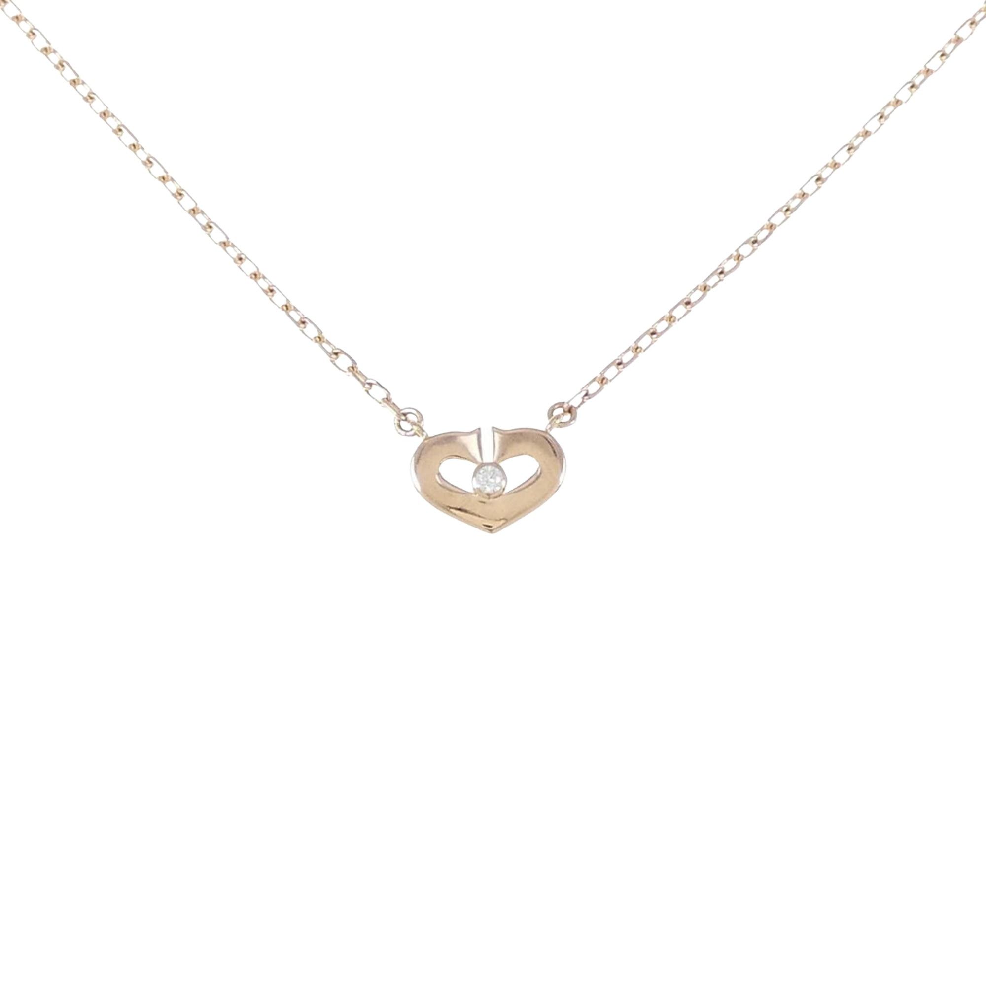 Cartier Cartier C heart necklace Size ONE SIZE - 2 Thumbnail