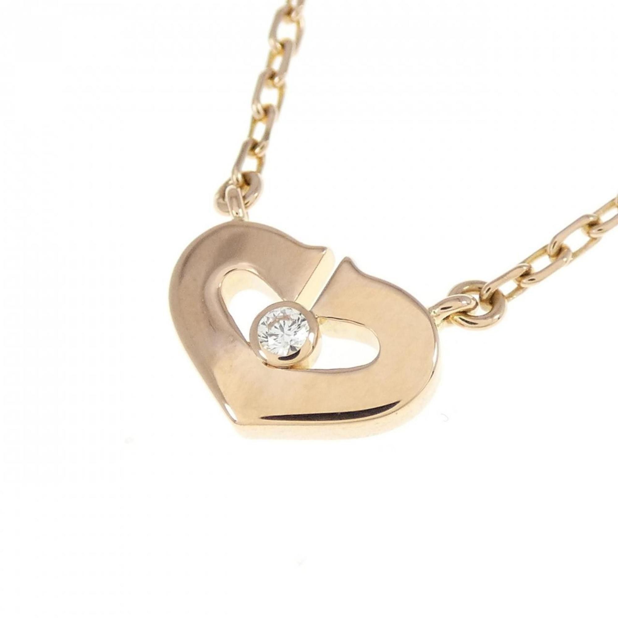Cartier Cartier C heart necklace Size ONE SIZE - 4 Thumbnail
