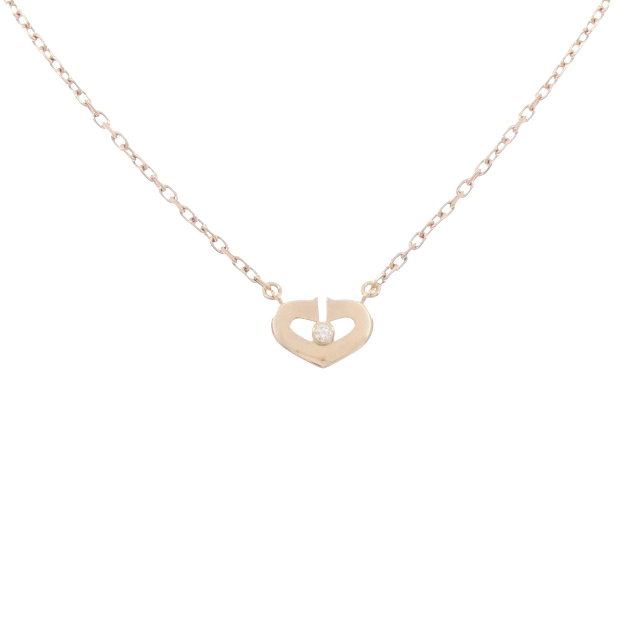 Cartier Cartier C heart necklace Size ONE SIZE - 2 Thumbnail