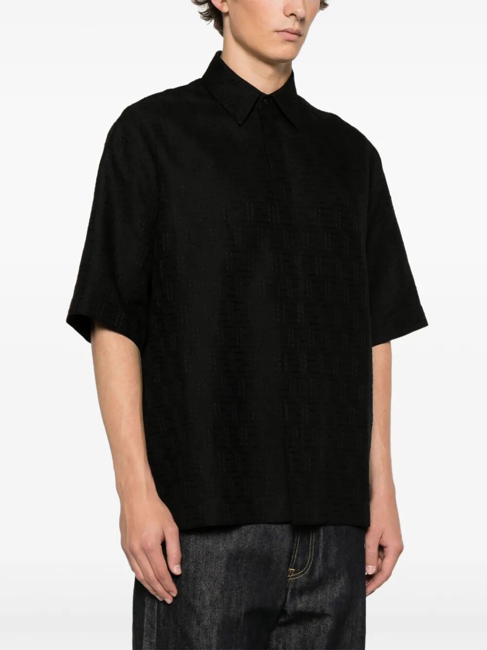 Fendi LINEN FF JACQUARD OVERSIZE SHIRT Size US M / EU 48-50 / 2 - 2 Thumbnail