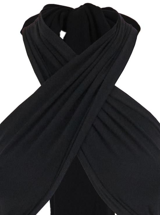 Norma Kamali NORMA KAMALI Women Long Skirts KK1253PLO61001 Black Size S / US 4 / IT 40 - 3 Thumbnail