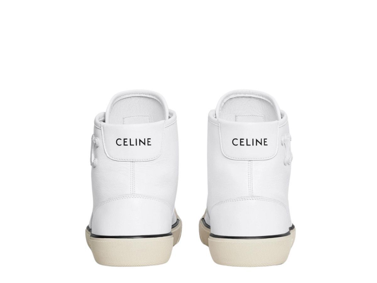 Celine AS-02 Mid Low Lace-Up Alan Sneakers with Triomphe Patch in Calfskin Size US 12 / IT 42 - 3 Thumbnail