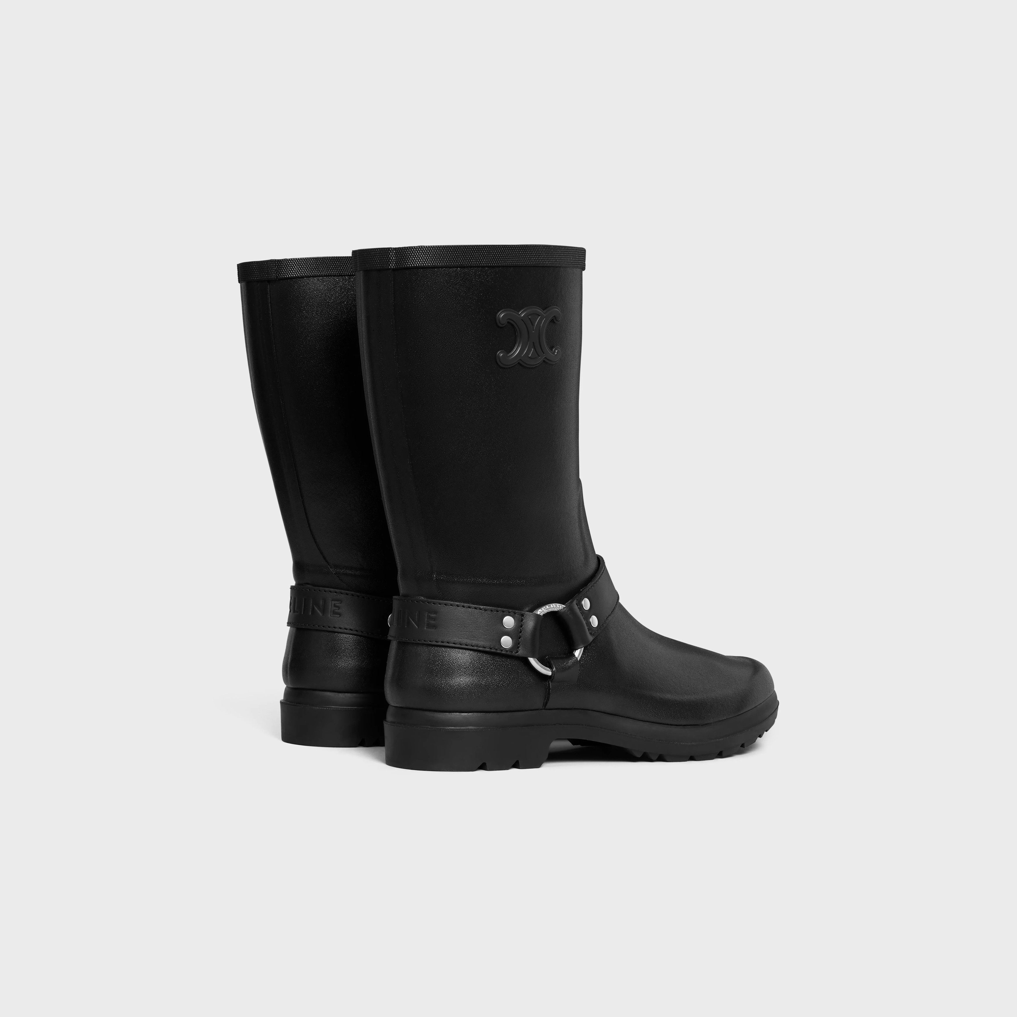 Celine MID CELINE RAIN BOOTS in RUBBER AND CALFSKIN Size US 6 / IT 36 - 2 Thumbnail
