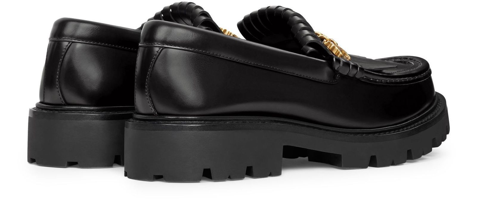 Celine Margaret Chunky Loafers with Fringes and Triomphe chain Size US 7 / IT 37 - 3 Thumbnail