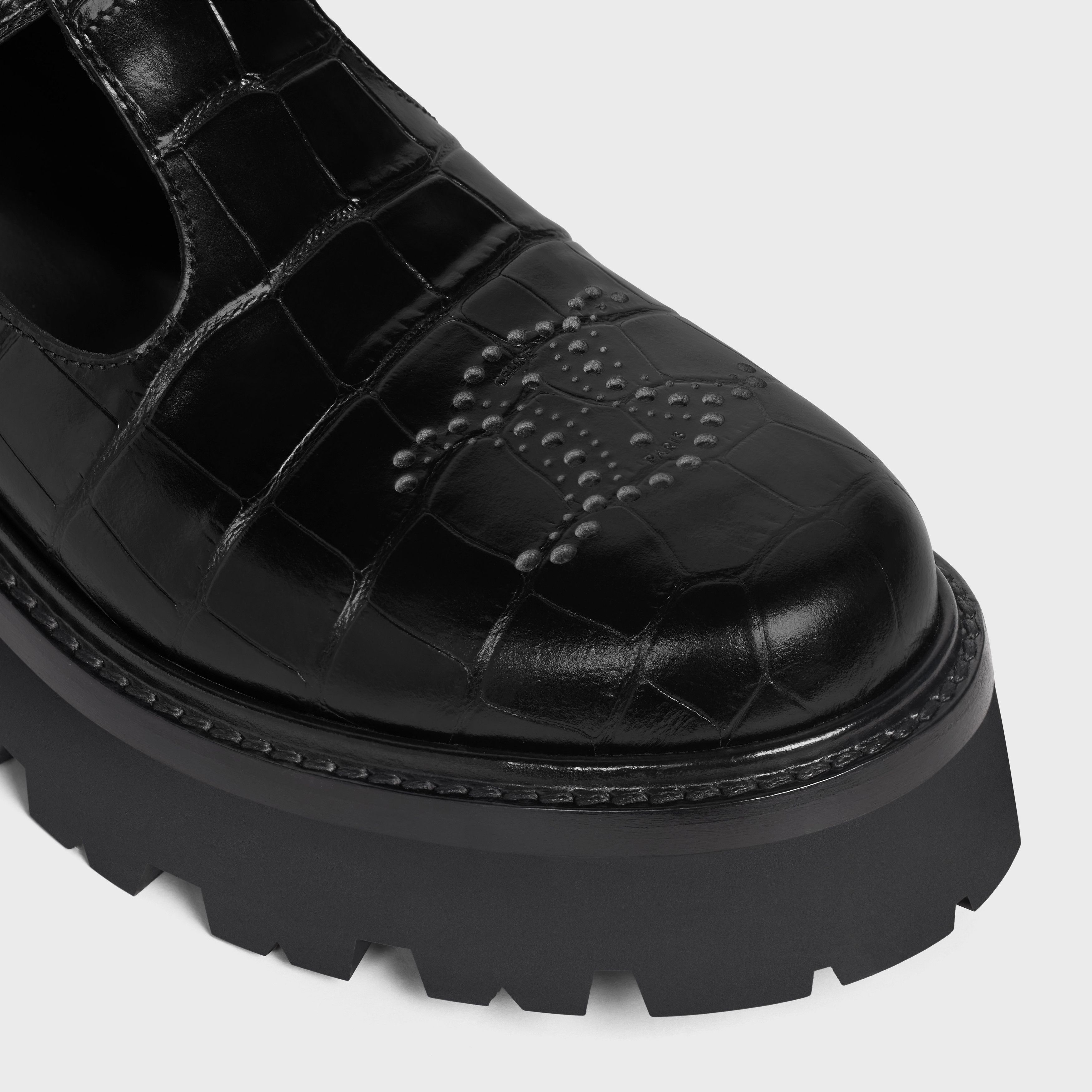 Celine Celine Bulky Triomphe Perforated Babies in Crocodile Stamped Calfskin Size US 6 / IT 36 - 4 Thumbnail