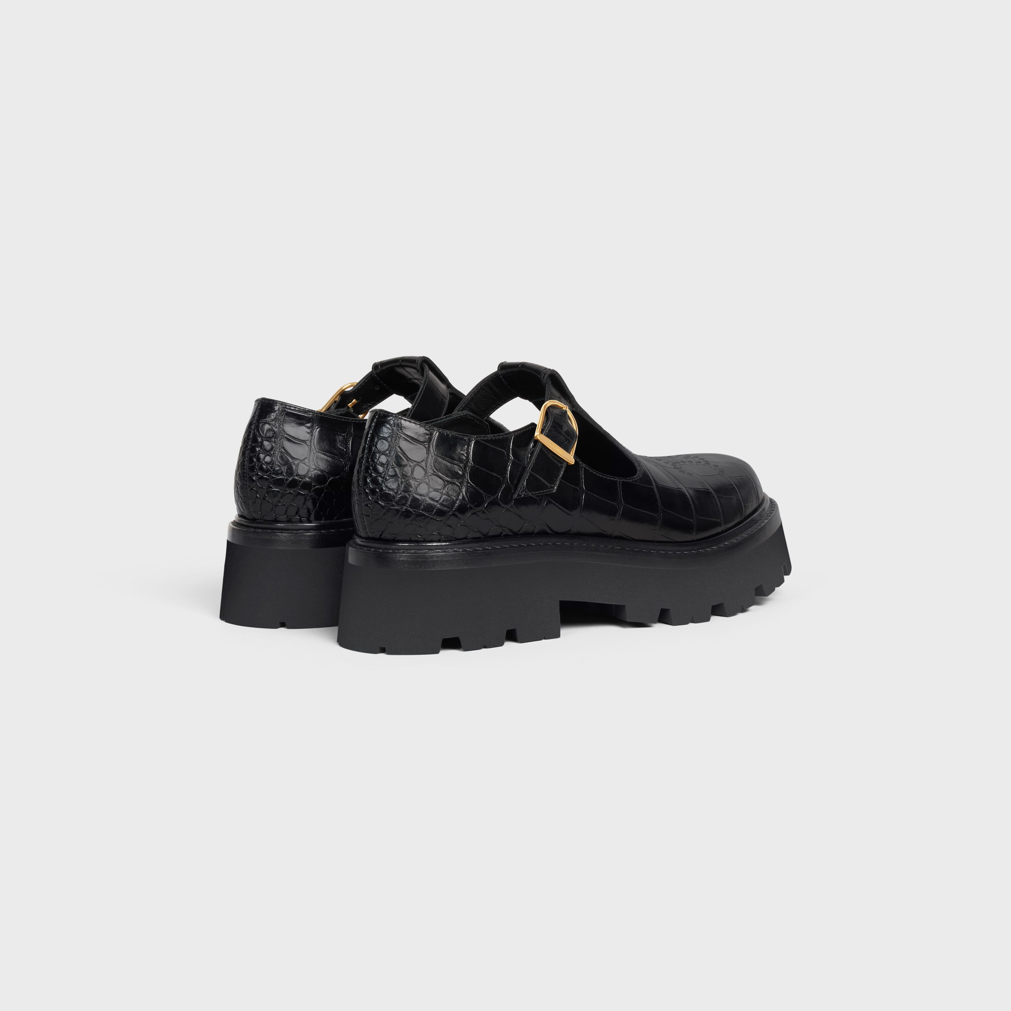 Celine Celine Bulky Triomphe Perforated Babies in Crocodile Stamped Calfskin Size US 10 / IT 40 - 3 Thumbnail
