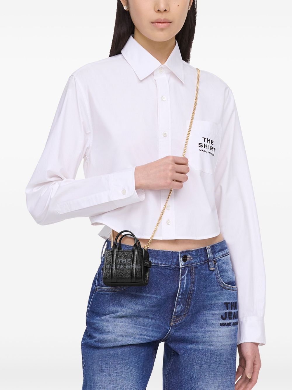 Marc Jacobs THE NANO TOTE LEATHER MINI BAG Size ONE SIZE - 3 Thumbnail