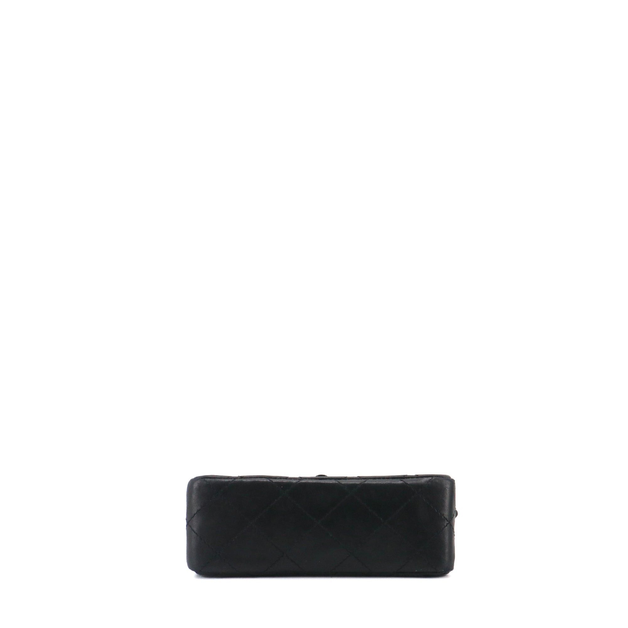 Chanel CHANEL - Chanel Timeless Mini Square so black shoulder bag in black leather Size ONE SIZE - 4 Thumbnail