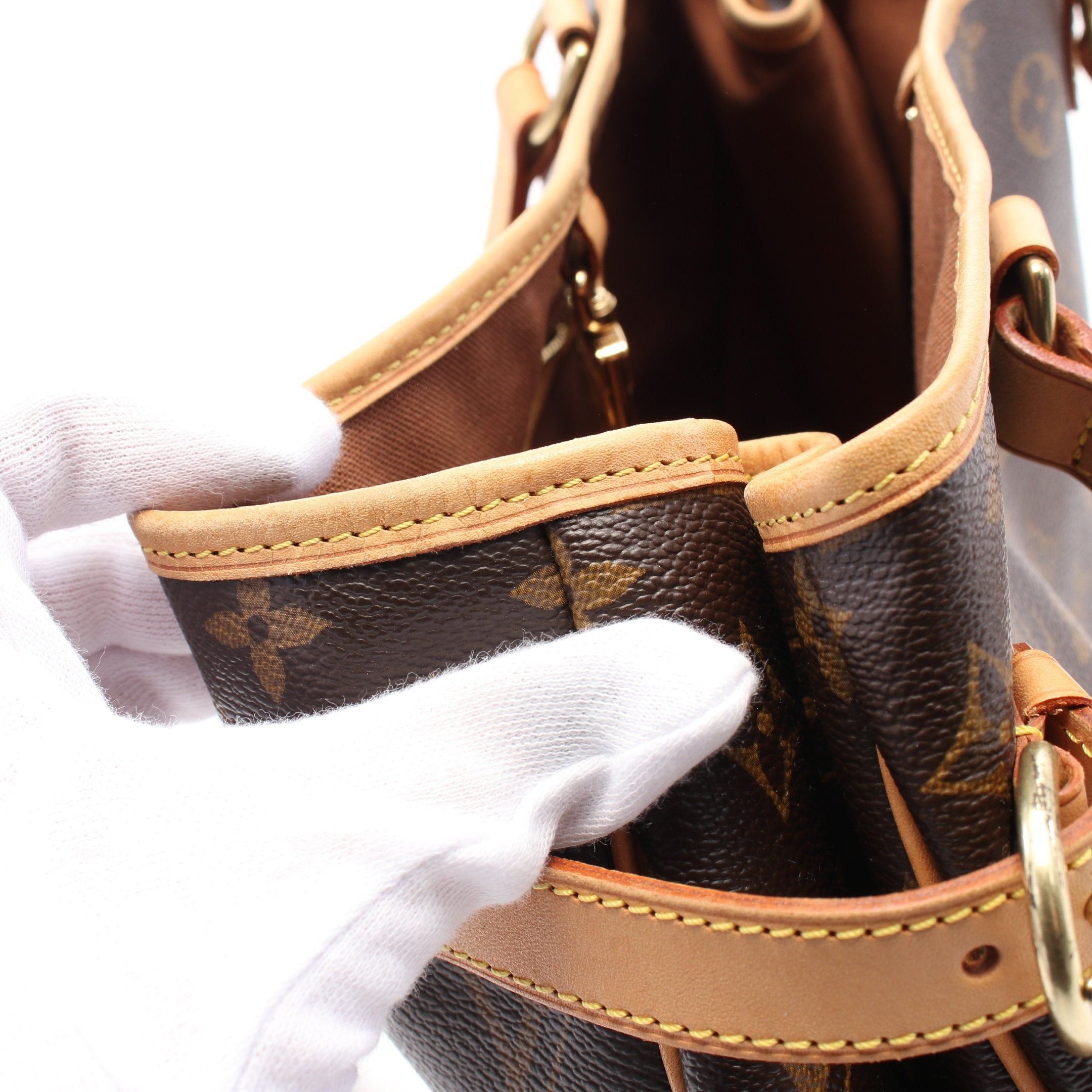Louis Vuitton Louis Vuitton Batignolles Horizontal Monogram Shoulder Bag Leather Brown Size ONE SIZE - 9 Thumbnail
