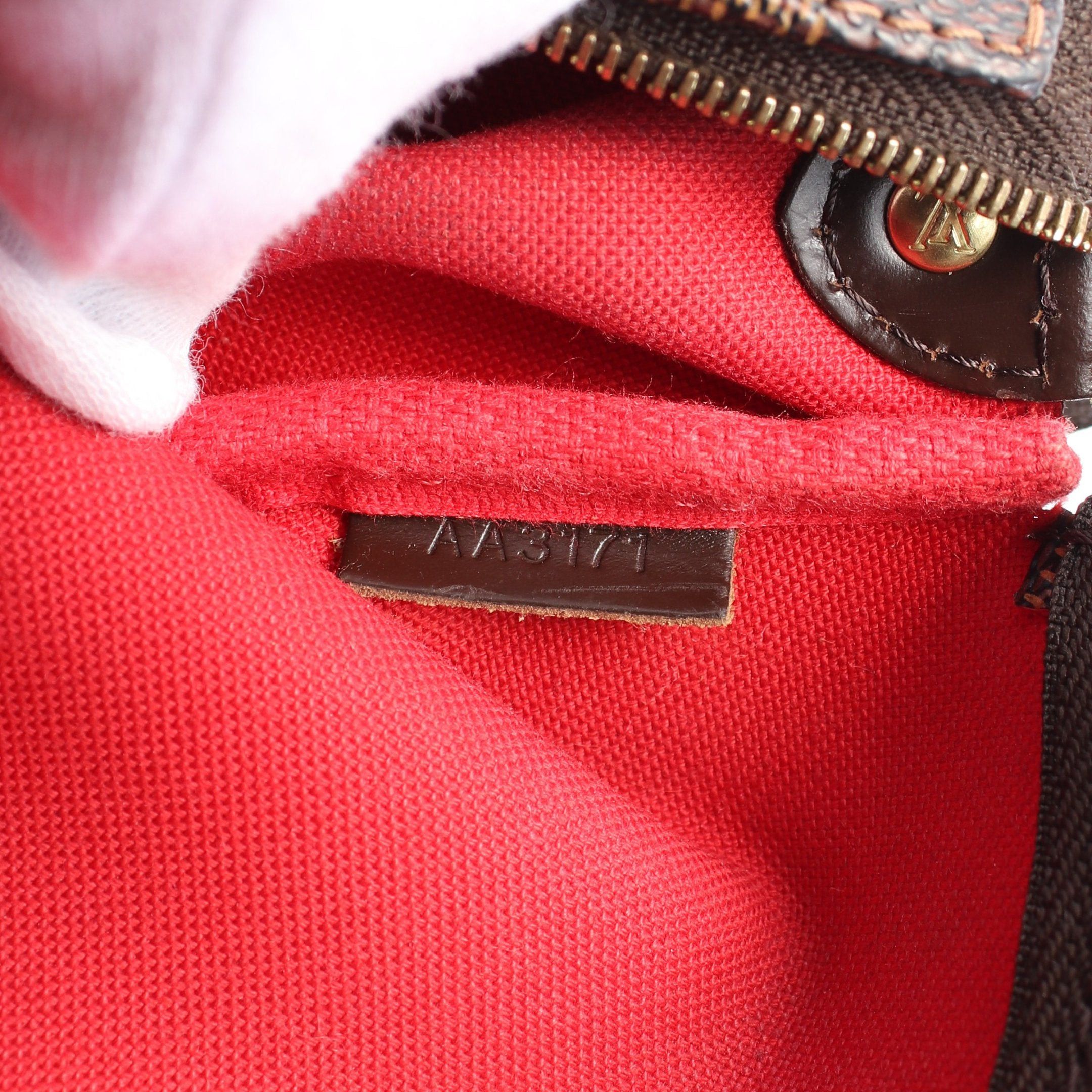 Louis Vuitton Louis Vuitton Eva Damier Ebene Chain Handbag Leather Brown Size ONE SIZE - 5 Thumbnail