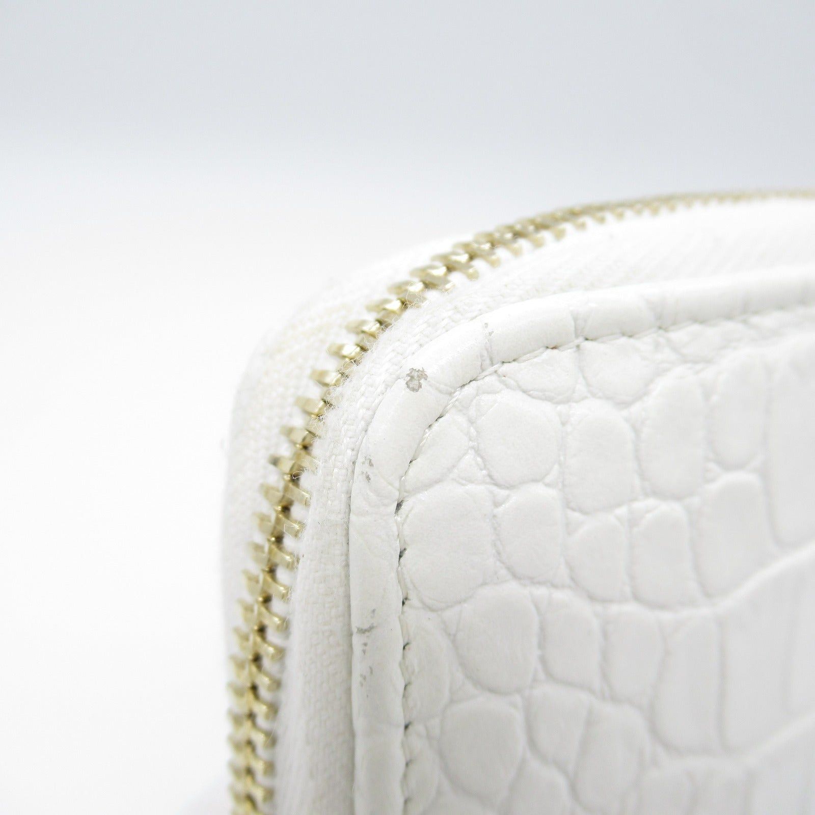 Chanel Chanel Gabriel De Round Long Wallet Zipper Leather White Gold Hardware Size ONE SIZE - 16 Thumbnail