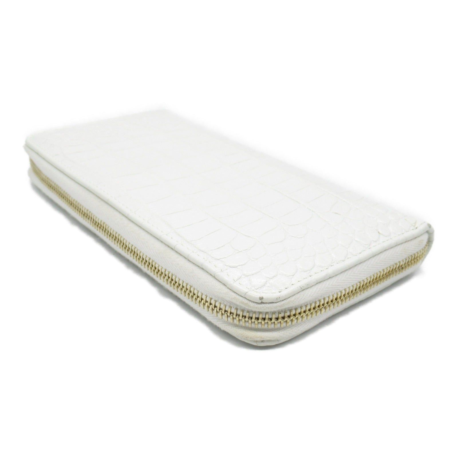 Chanel Chanel Gabriel De Round Long Wallet Zipper Leather White Gold Hardware Size ONE SIZE - 4 Thumbnail