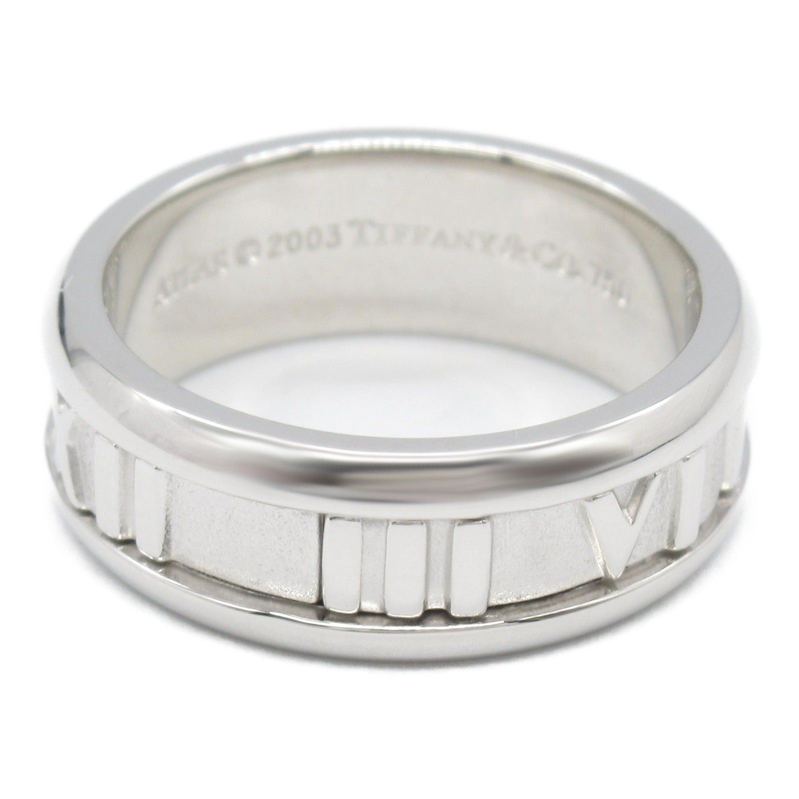 Tiffany & Co. Tiffany Co Atlas Ring K18Wg (White Gold) Silver Size ONE SIZE - 2 Thumbnail