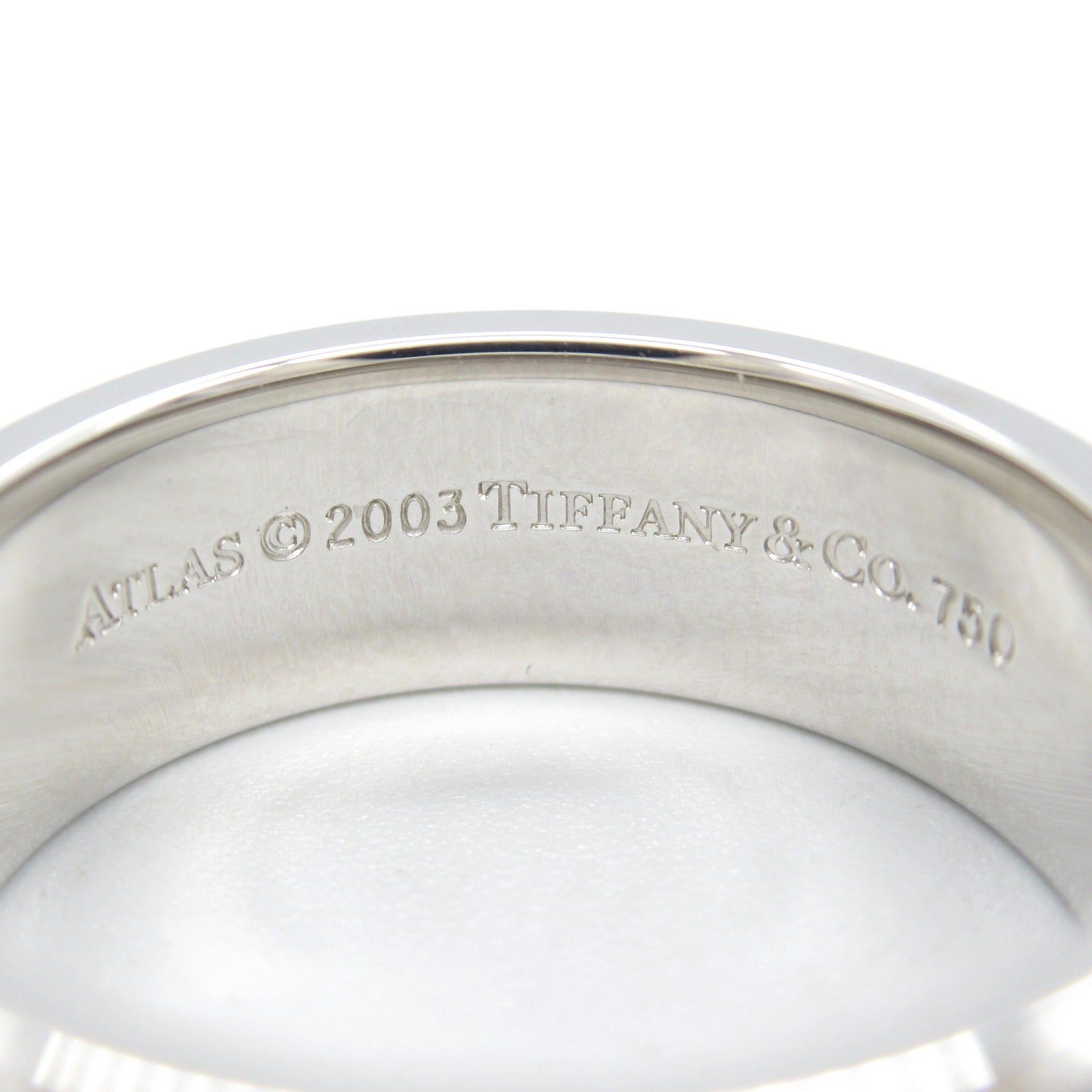 Tiffany & Co. Tiffany Co Atlas Ring K18Wg (White Gold) Silver Size ONE SIZE - 4 Thumbnail