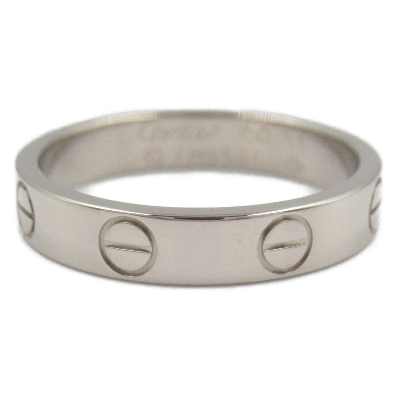 Cartier Cartier Mini Love Ring K18Wg (White Gold) Silver Size ONE SIZE - 3 Thumbnail